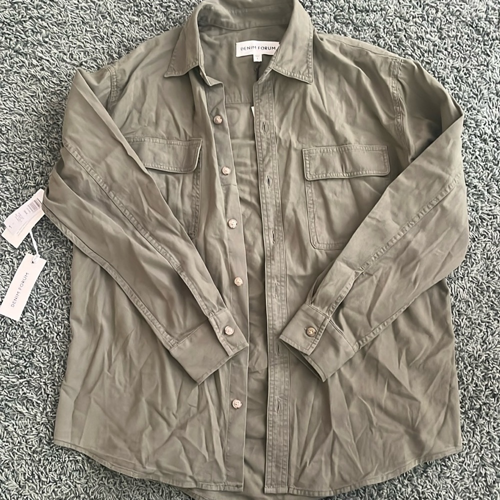 Aritzia Denim Forum Button-up